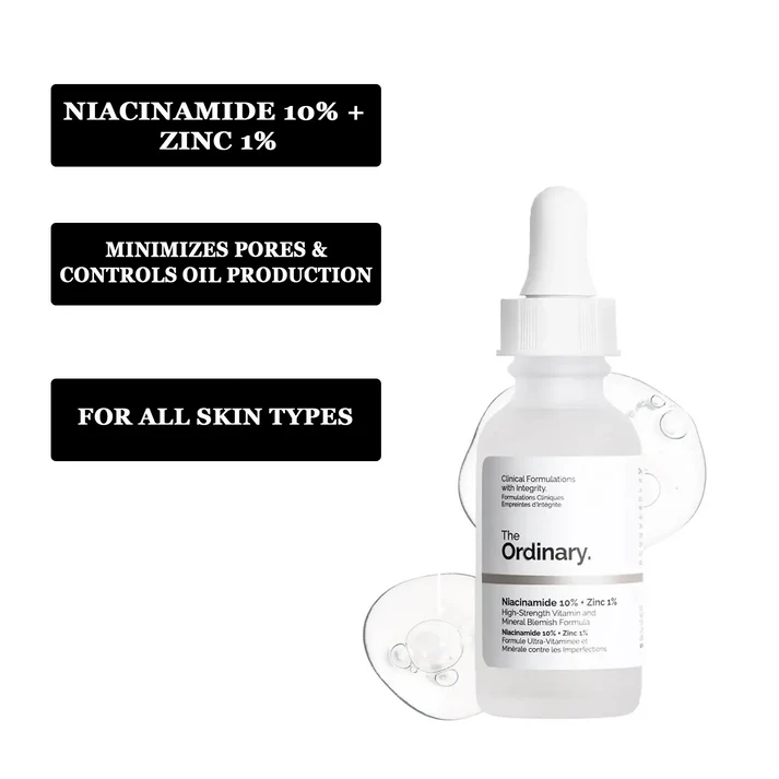 Ordinary Niacinamide 10% + Zinc 1% + Nirvana Botanic C+E serum